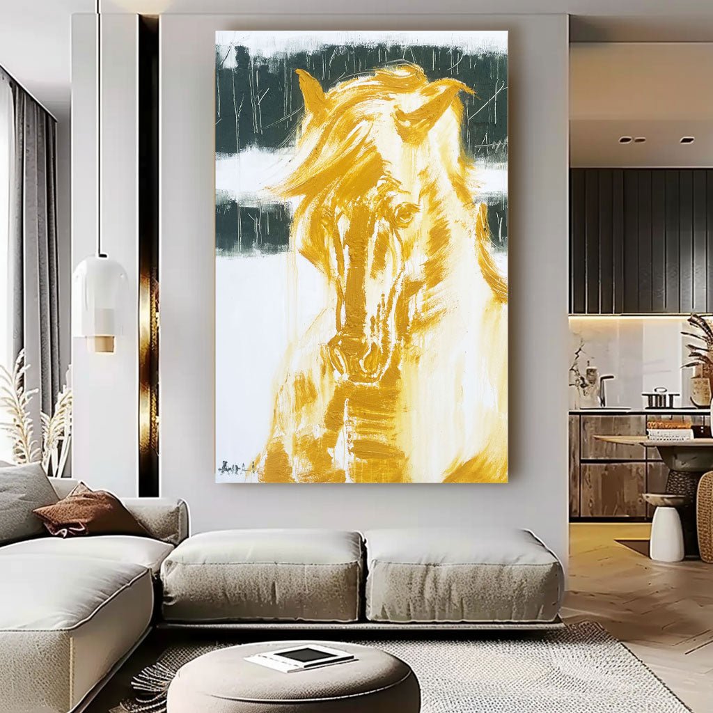 Modern Horse Painting RAB384 - royalbrushart