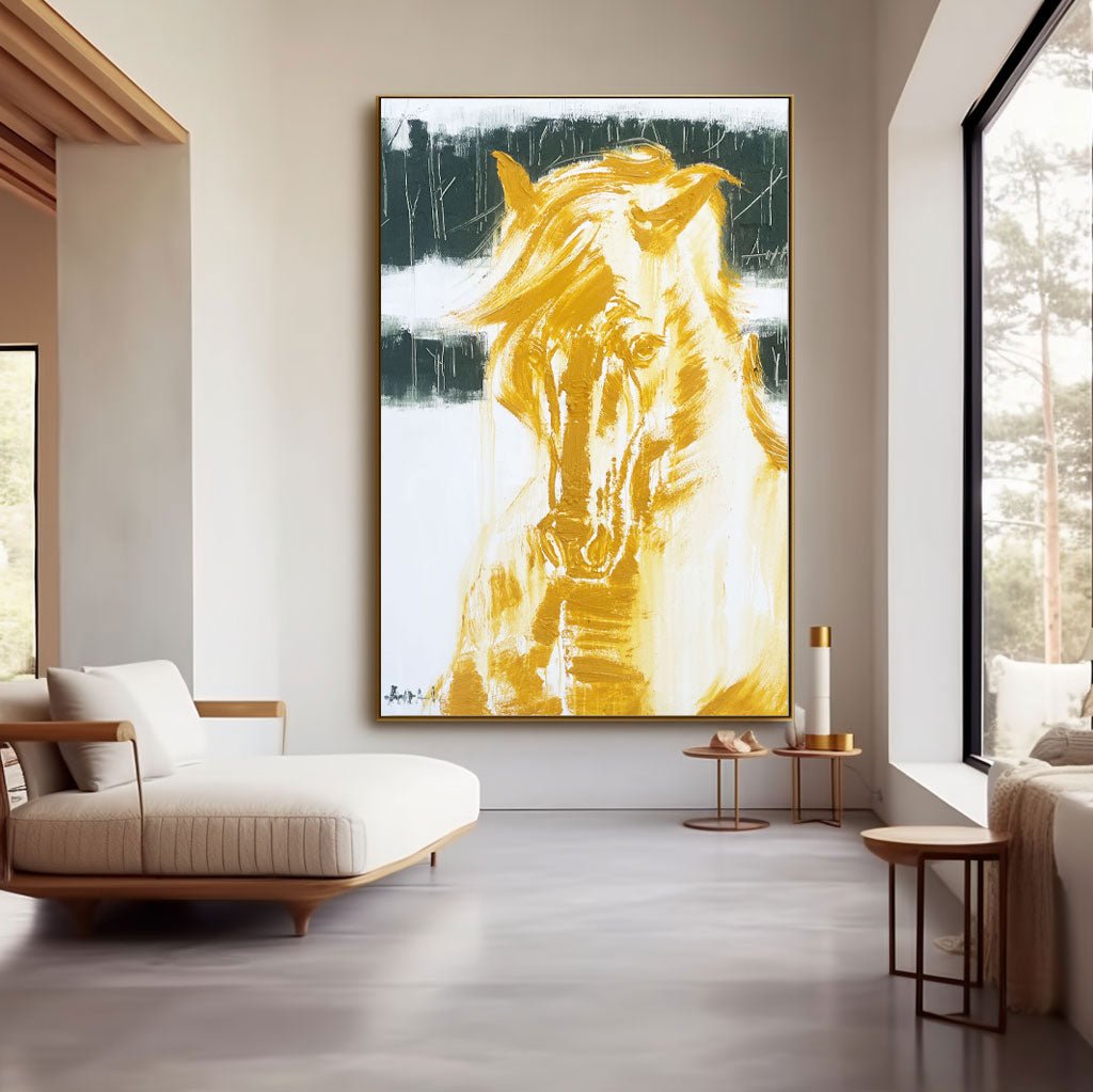 Modern Horse Painting RAB384 - royalbrushart