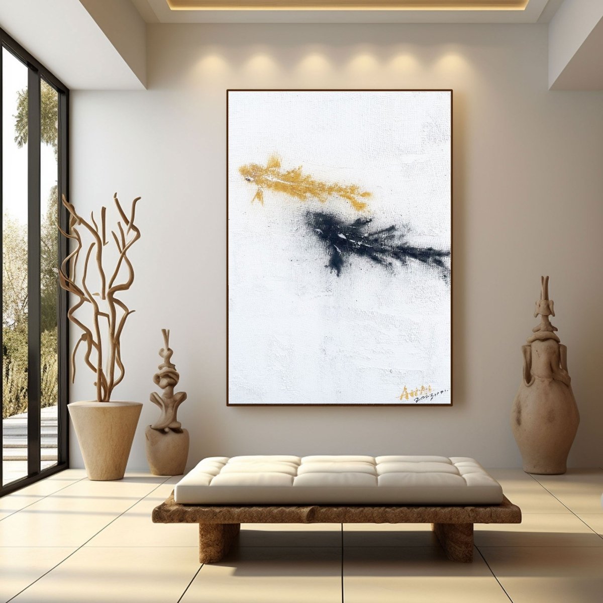 Contemporary Minimalist Art RAB382 - royalbrushart