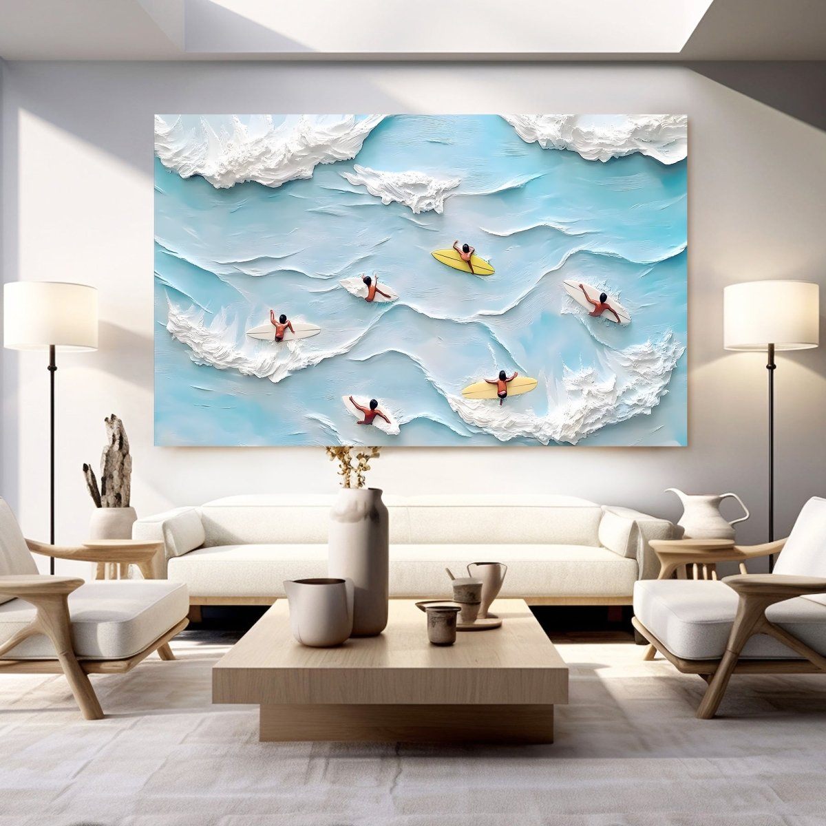 Textured Ocean Painting RAB594 - royalbrushart