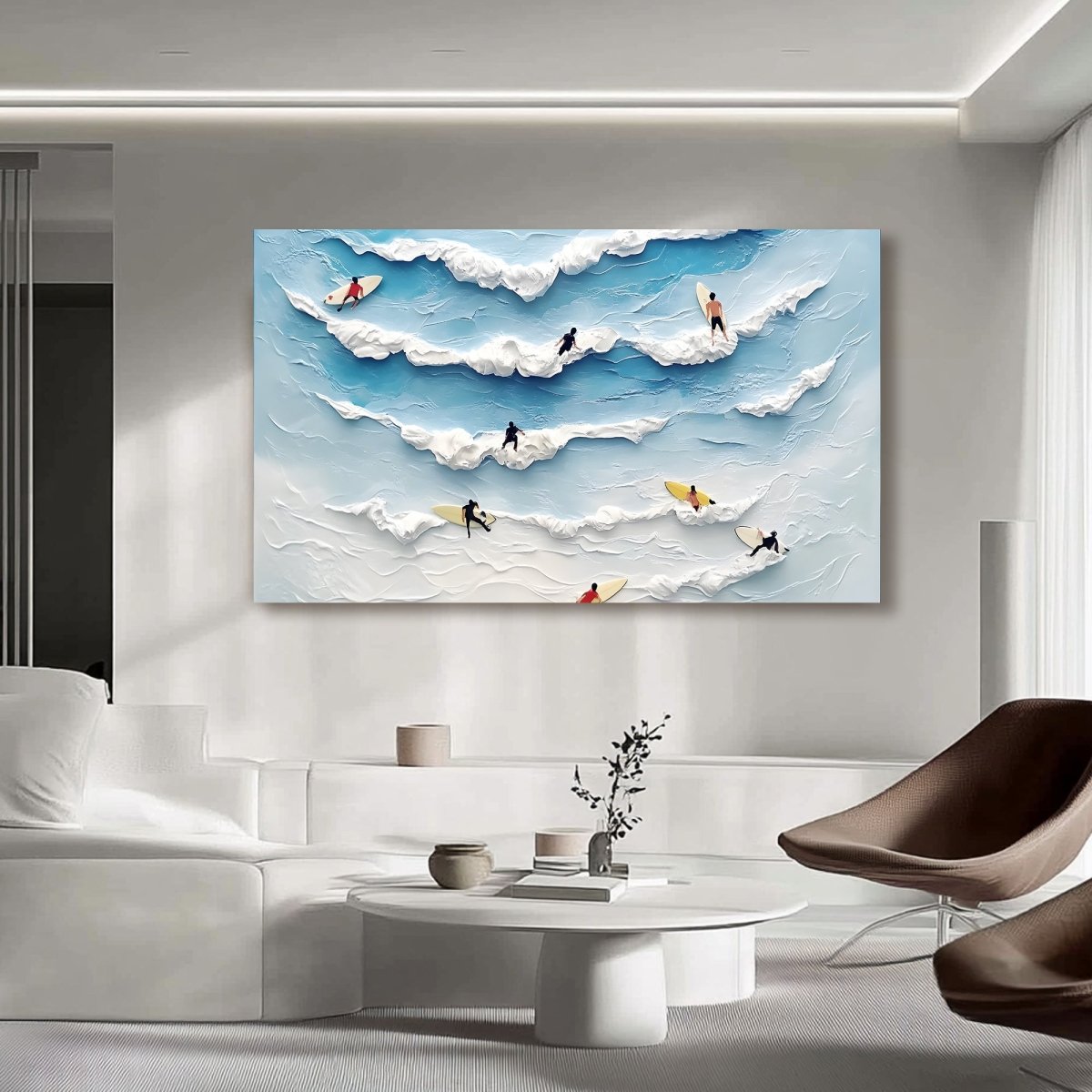 Textured Ocean Wall Painting RAB596 - royalbrushart