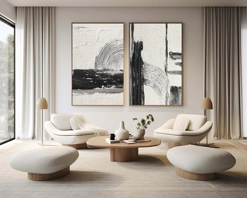 Abstract Painting Set Of 2 RAB700 - royalbrushart