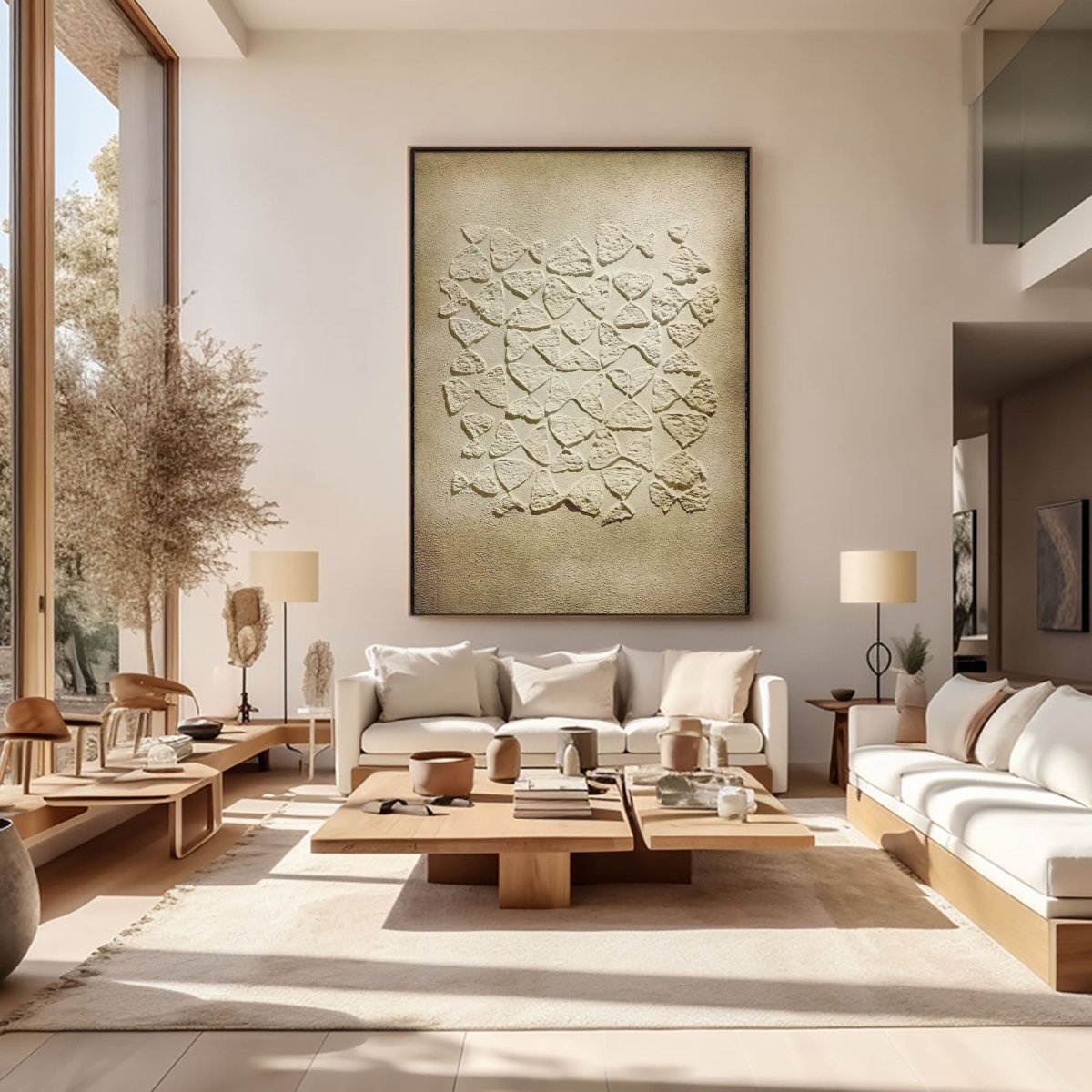 Plaster Art Texture Painting HBV198 - royalbrushart