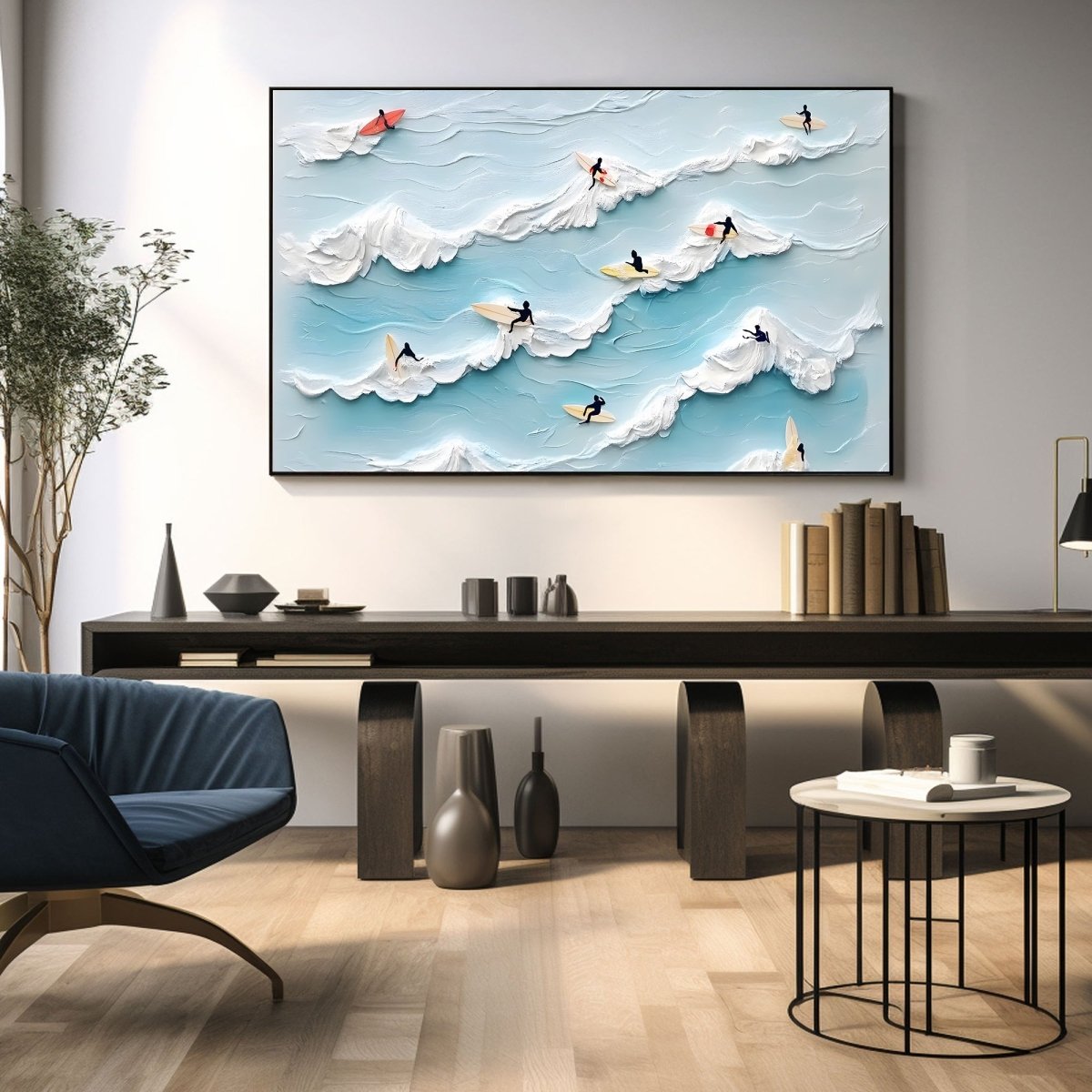 Textured Ocean Painting RAB592 - royalbrushart