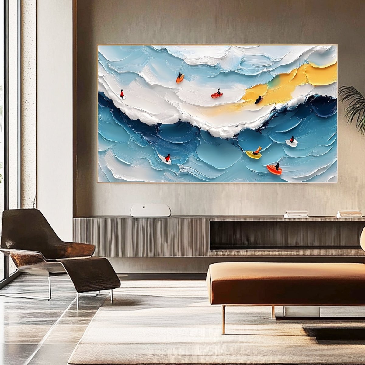 Textured Ocean Painting RAB597 - royalbrushart