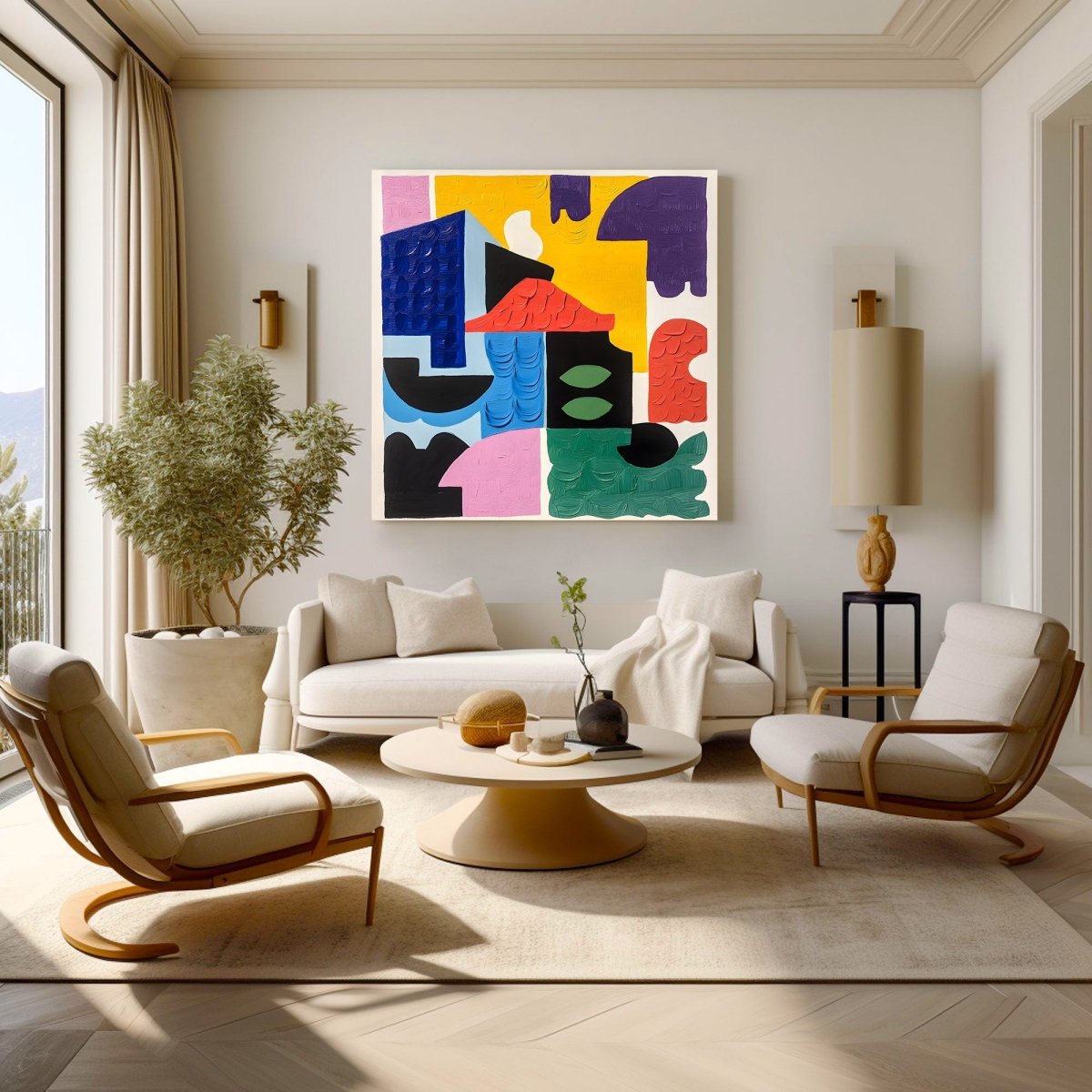 Abstract Wall Painting RAB568 - royalbrushart