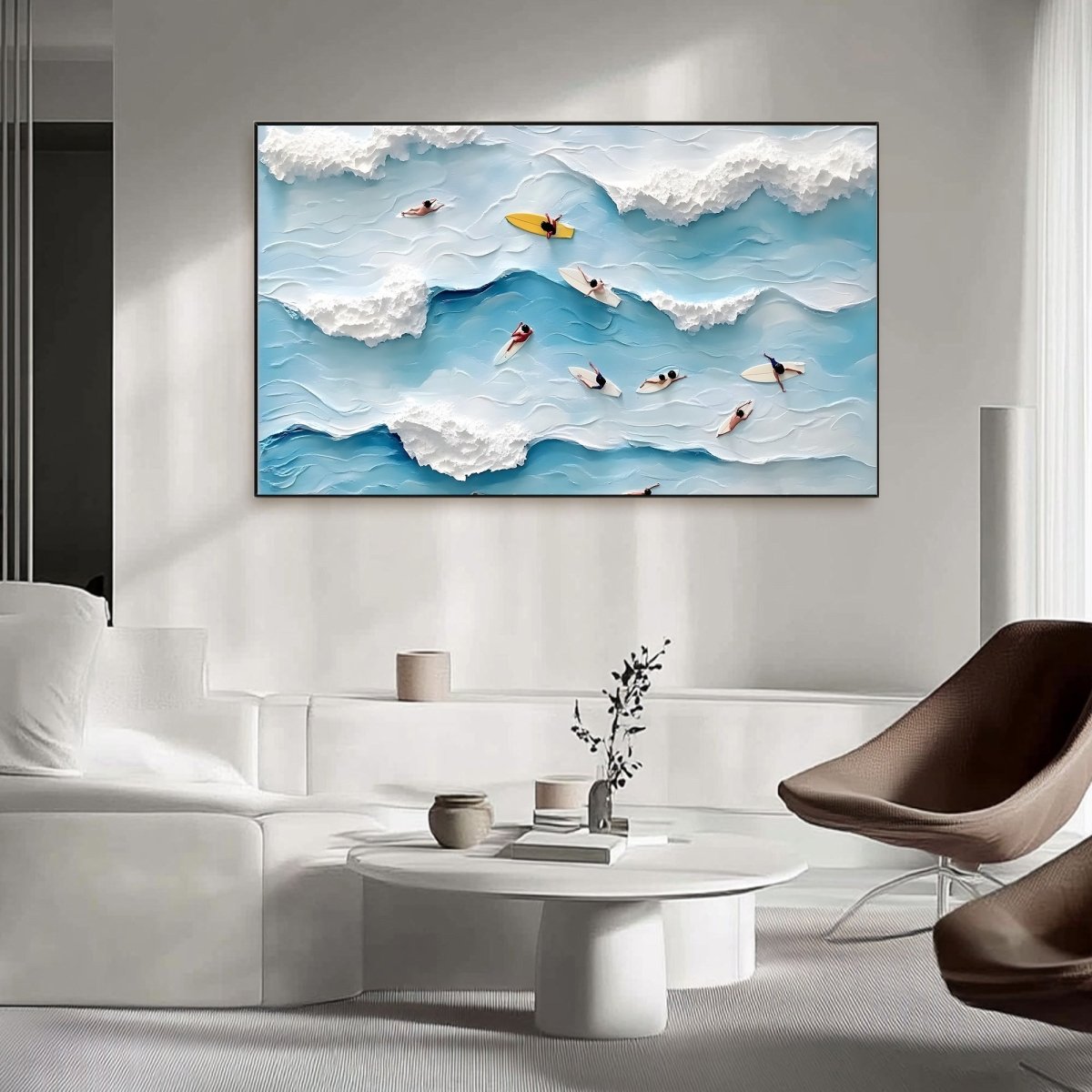 Textured Ocean Painting RAB593 - royalbrushart