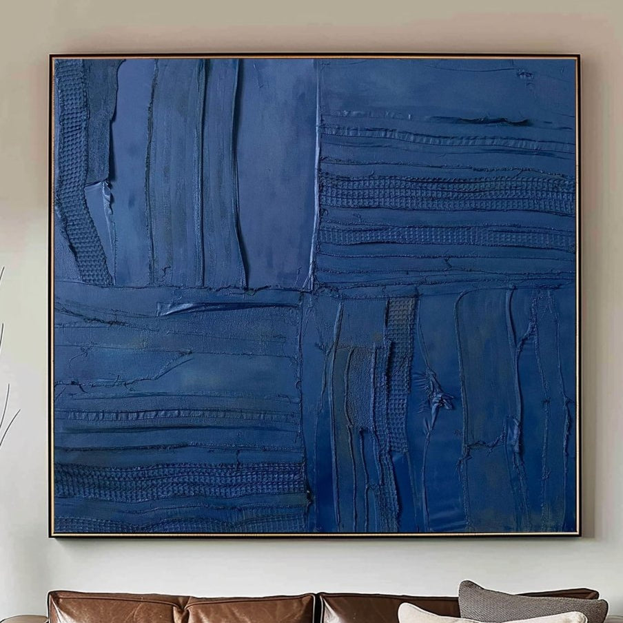 Blue Minimalist Art RAB103 - royalbrushart