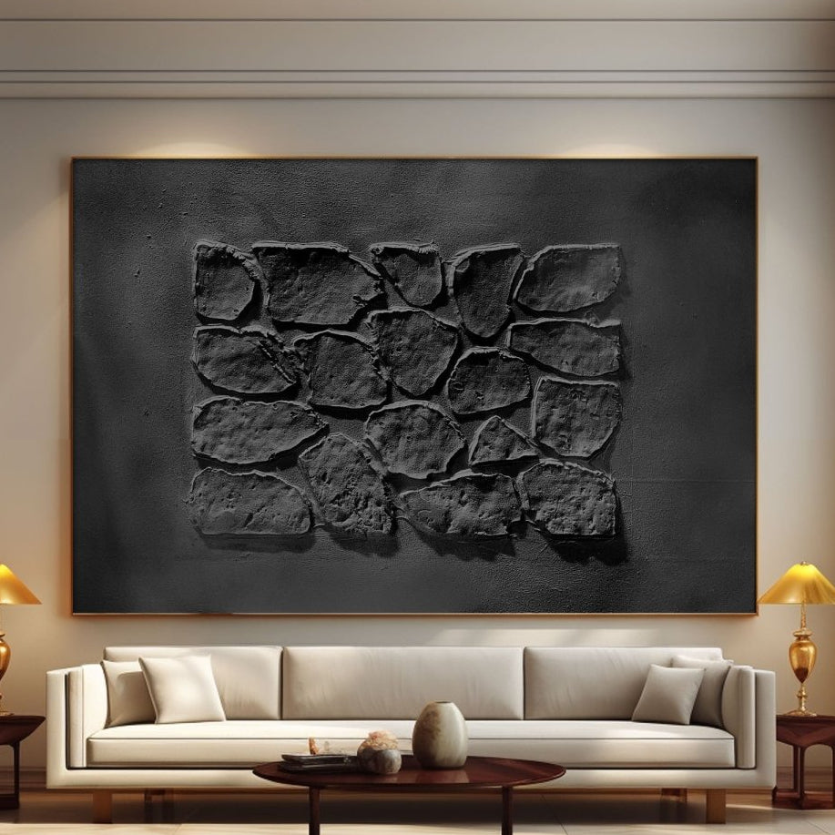 Plaster Art Texture Painting HBV219 - royalbrushart