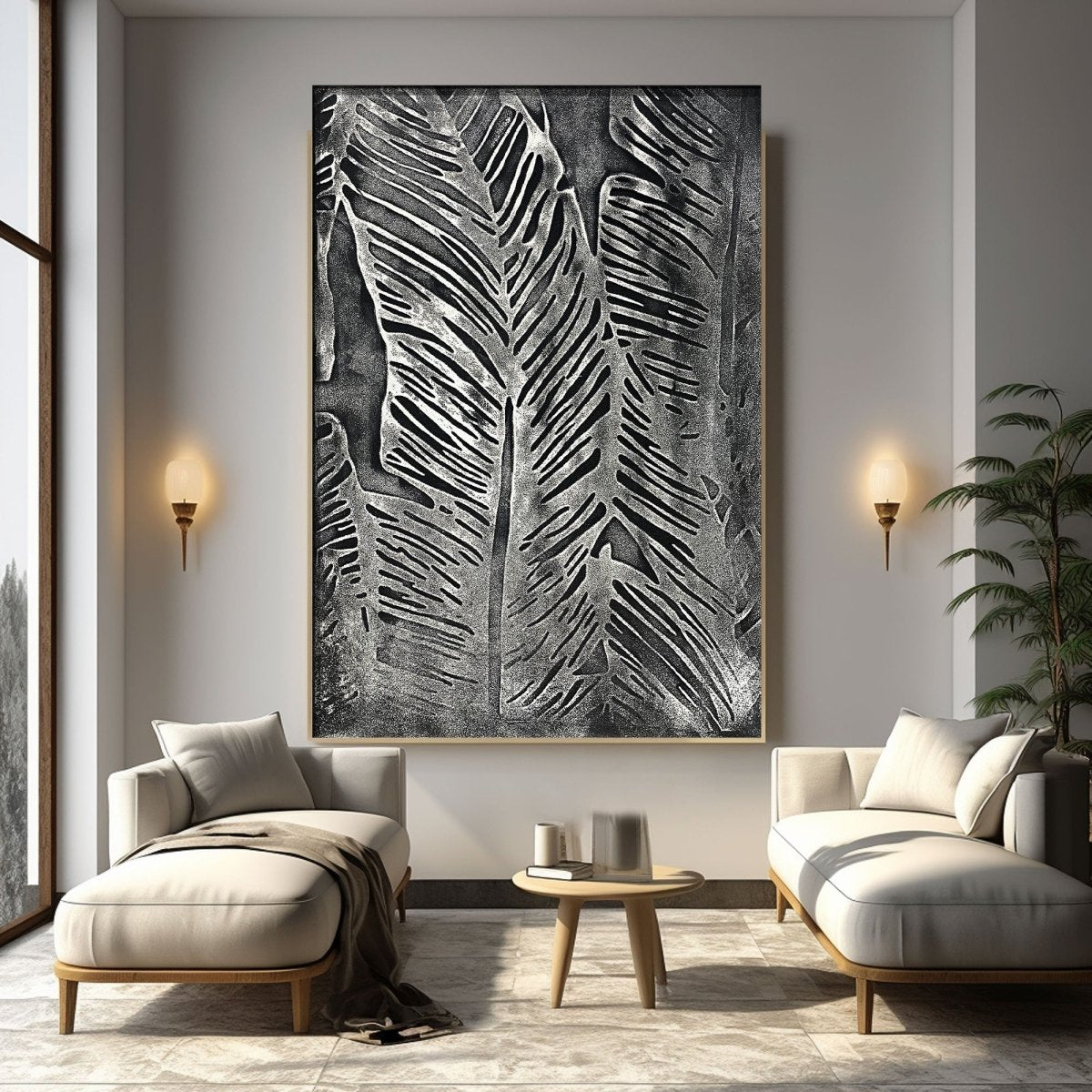 Plaster Art Texture Painting HBV311 - royalbrushart