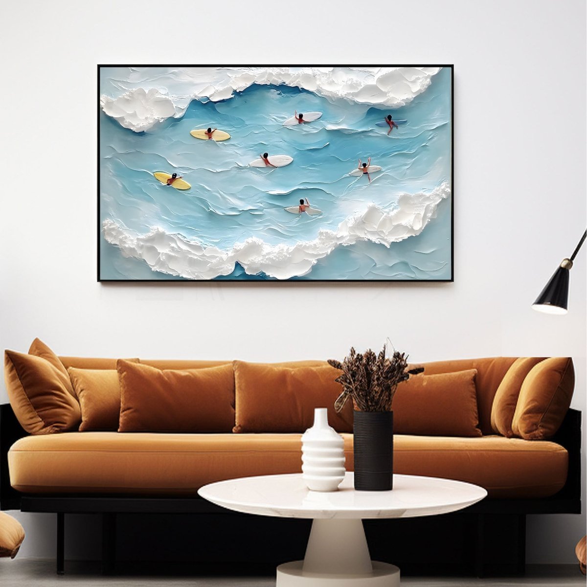 Textured Ocean Wall Painting RAB591 - royalbrushart