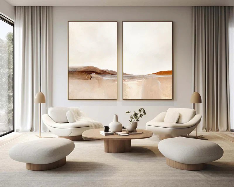 Abstract Painting Set Of 2 RAB706 - royalbrushart
