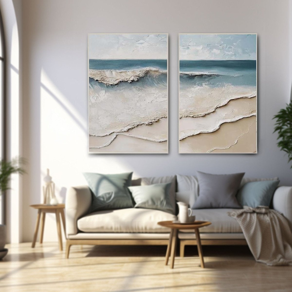plaster art Texture Painting set of 3 RAB985 - royalbrushart