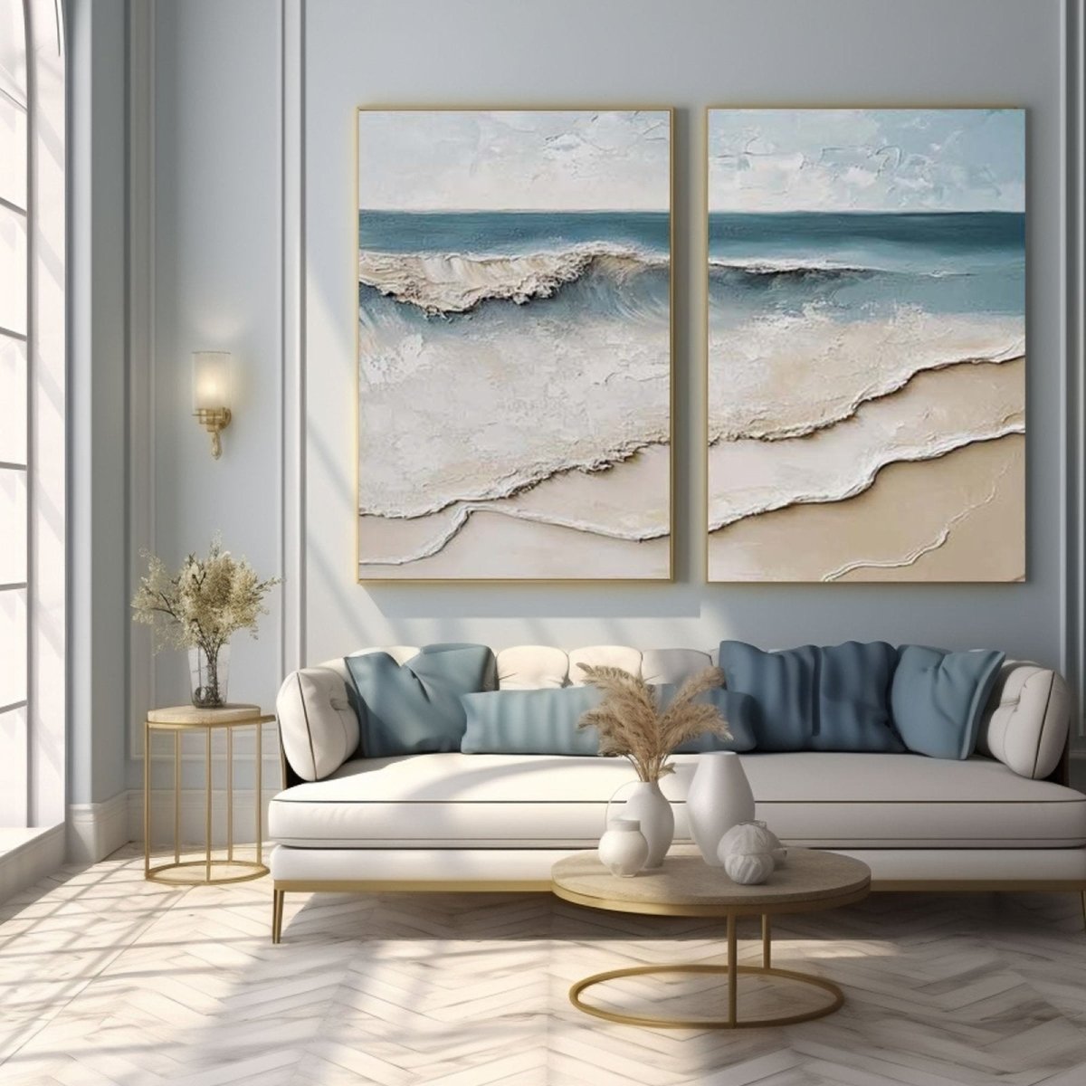 plaster art Texture Painting set of 3 RAB985 - royalbrushart