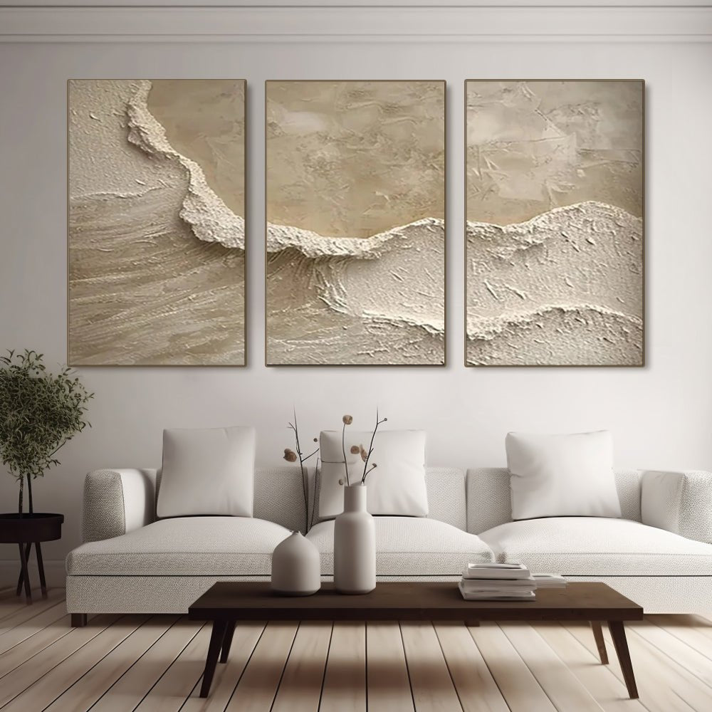 PLASTER ART Texture Painting SET OF 3 RAB982 - royalbrushart
