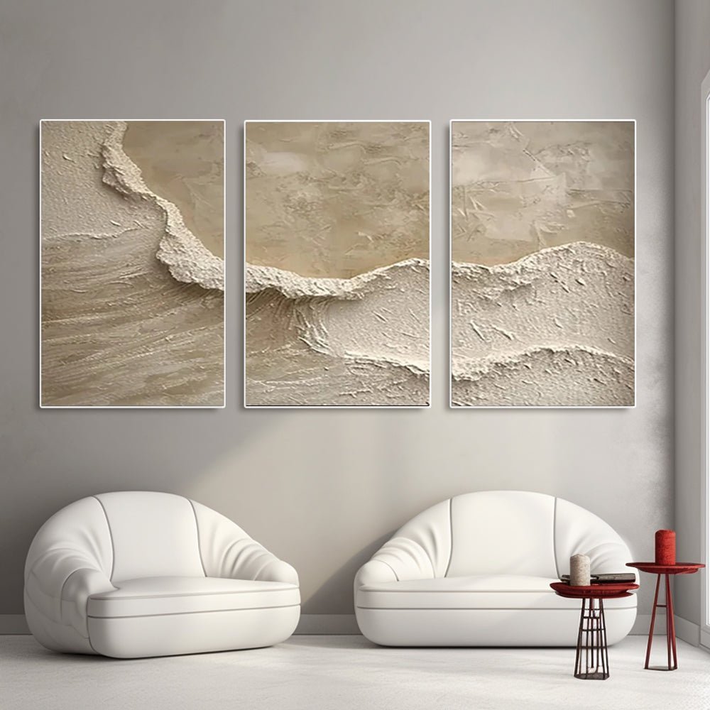PLASTER ART Texture Painting SET OF 3 RAB982 - royalbrushart