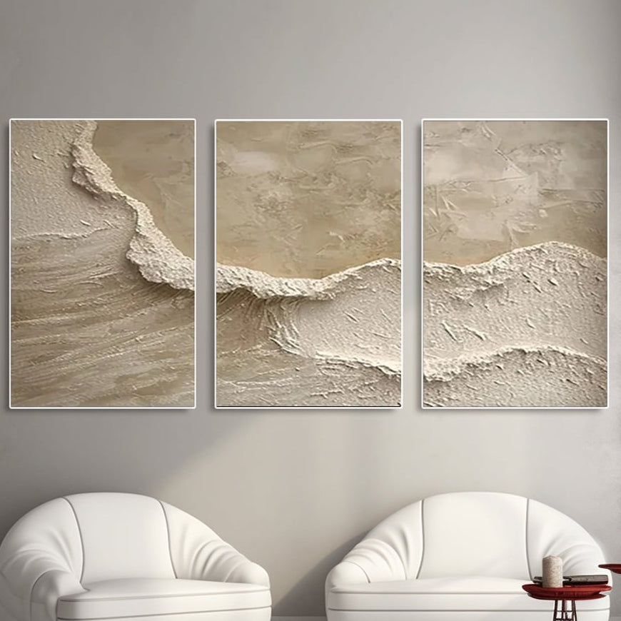 PLASTER ART Texture Painting SET OF 3 RAB982 - royalbrushart