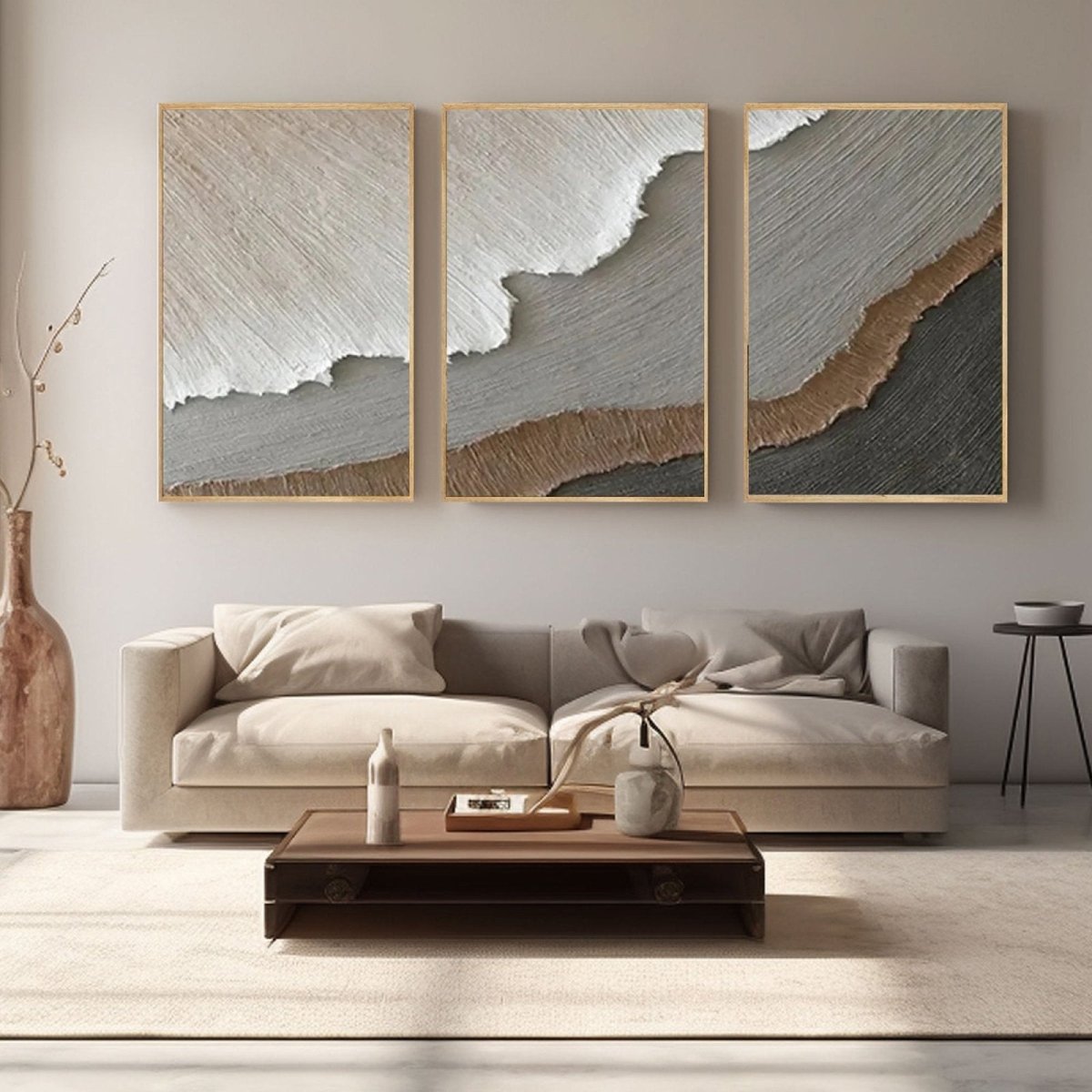 PLASTER ART Texture Painting set of 3 RAB981 - royalbrushart