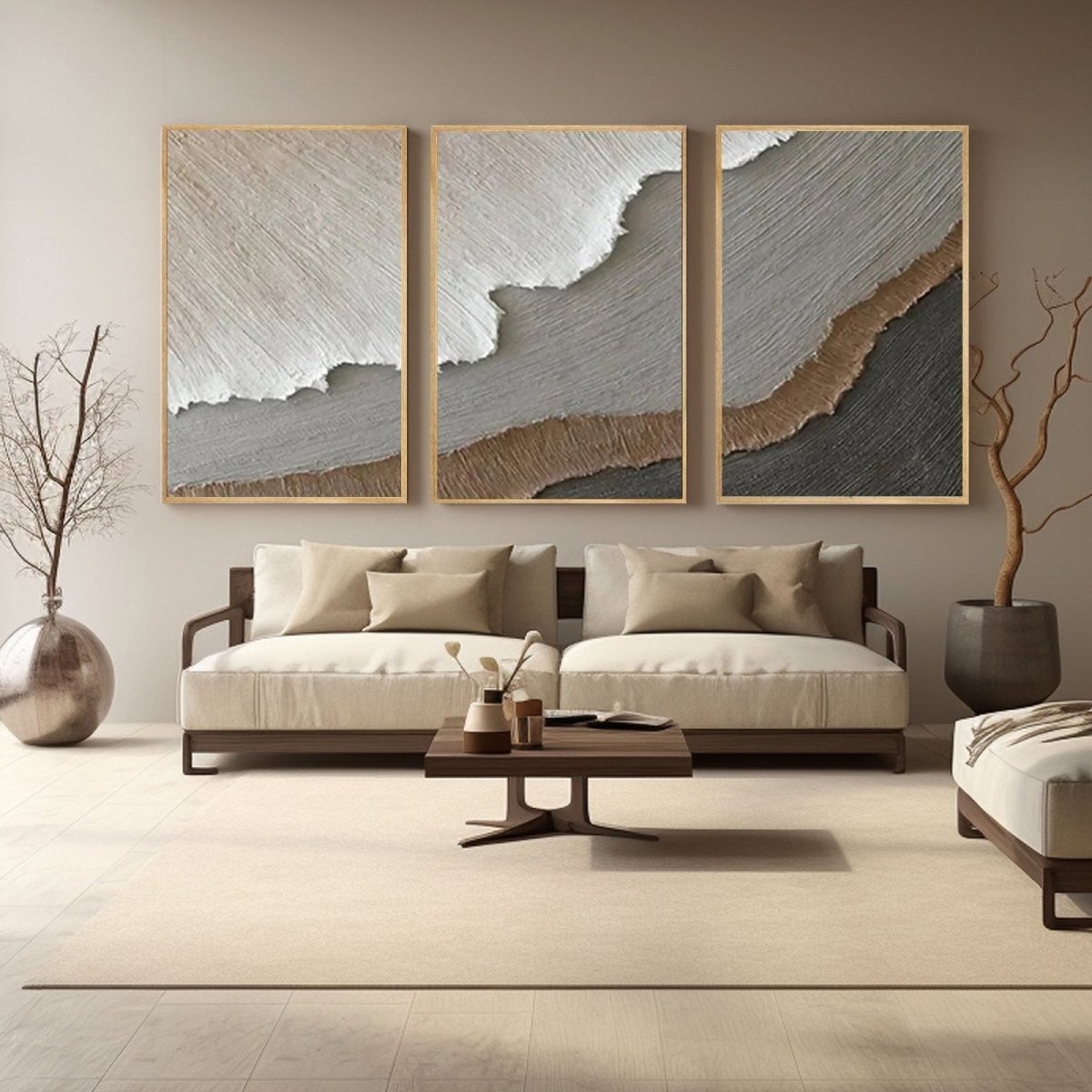 PLASTER ART Texture Painting set of 3 RAB981 - royalbrushart