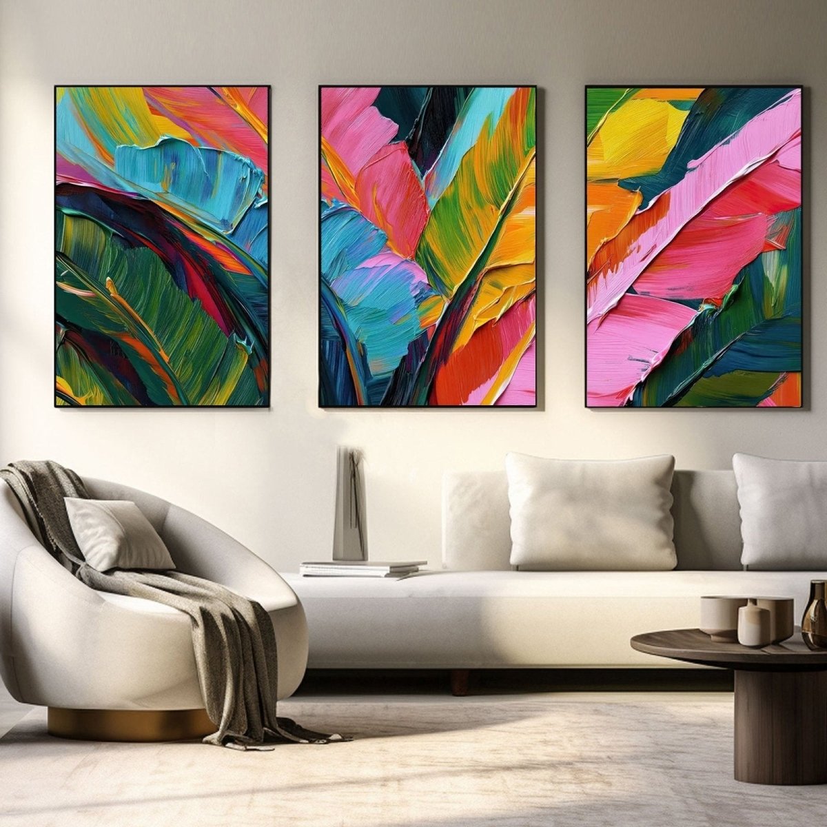 Colorful painting set of 3 RAB969 - royalbrushart