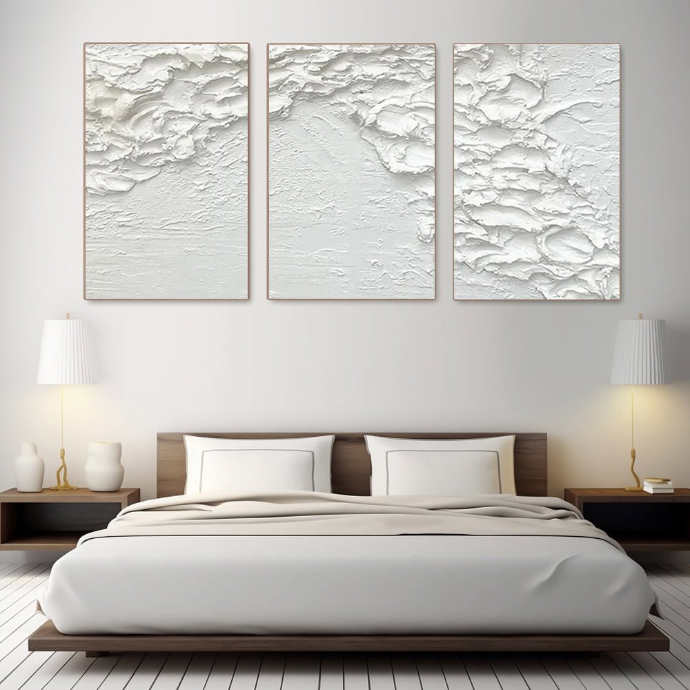 Plaster art texture Painting set of 3 RAB978 - royalbrushart