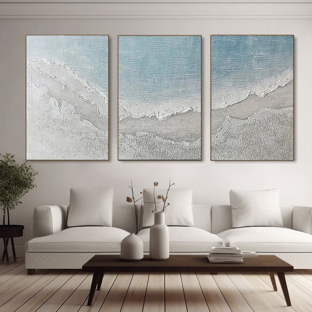 plaster art texture Painting set of 3 RAB980 - royalbrushart