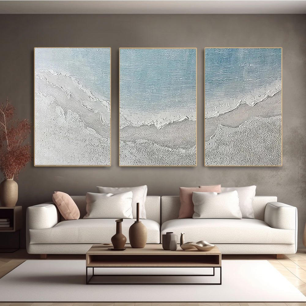 plaster art texture Painting set of 3 RAB980 - royalbrushart