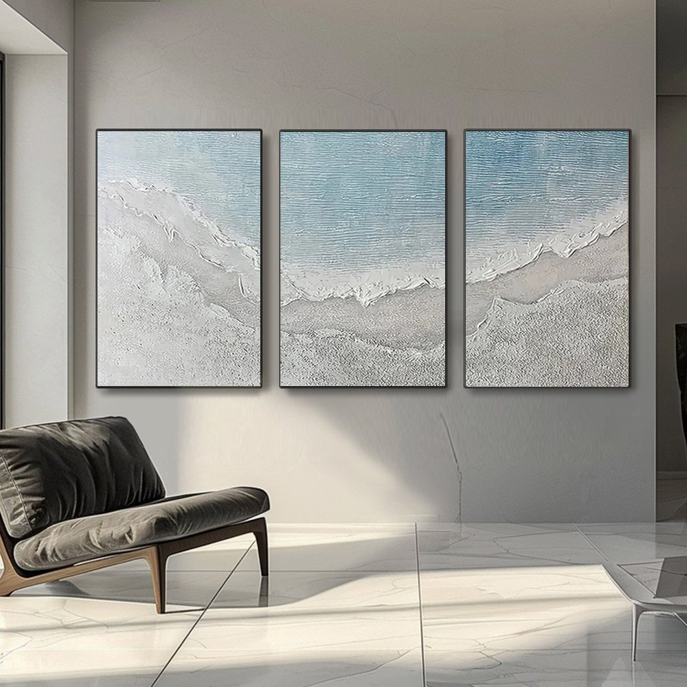 plaster art texture Painting set of 3 RAB980 - royalbrushart