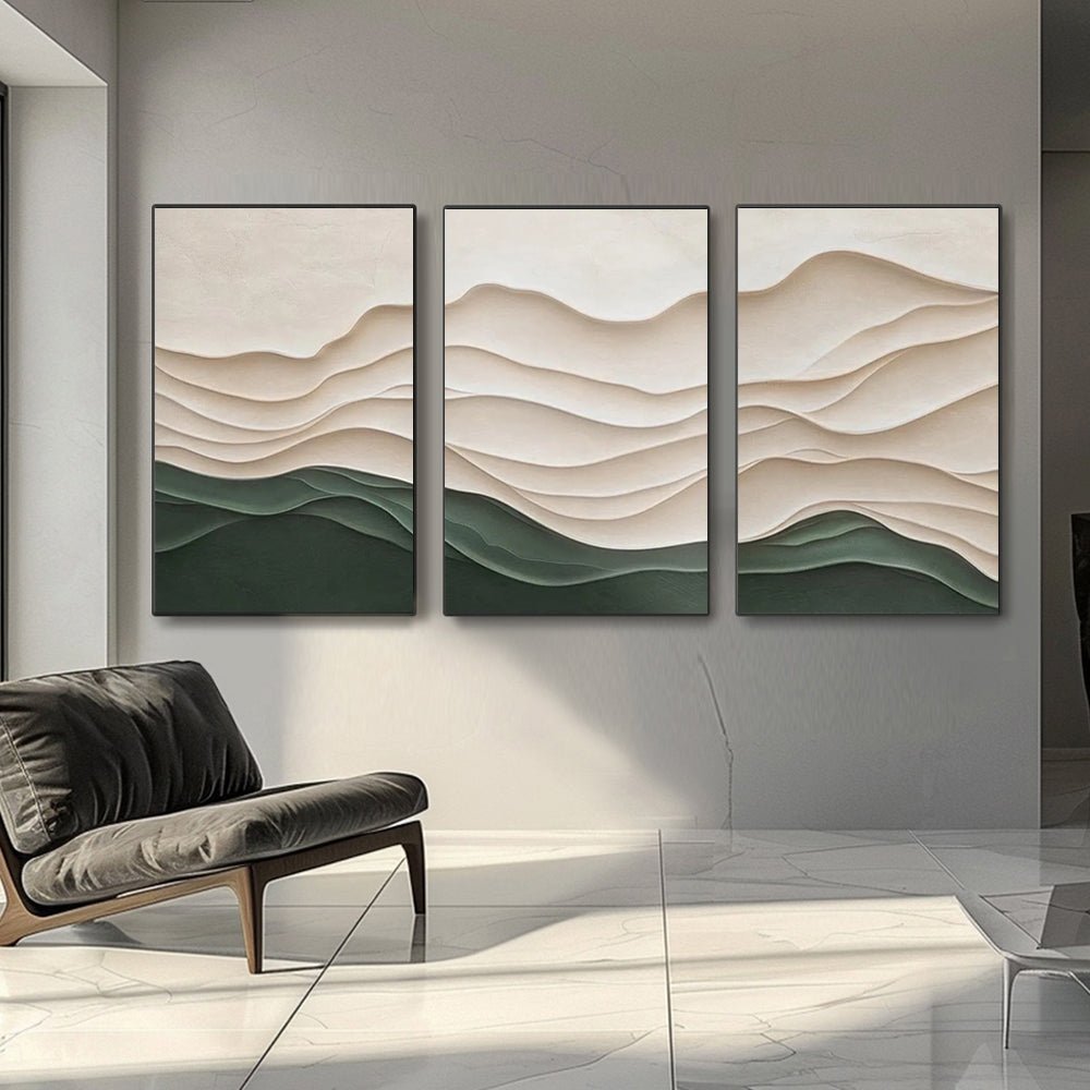 Plaster Art Texture Painting SET OF 3 RAB964 - royalbrushart