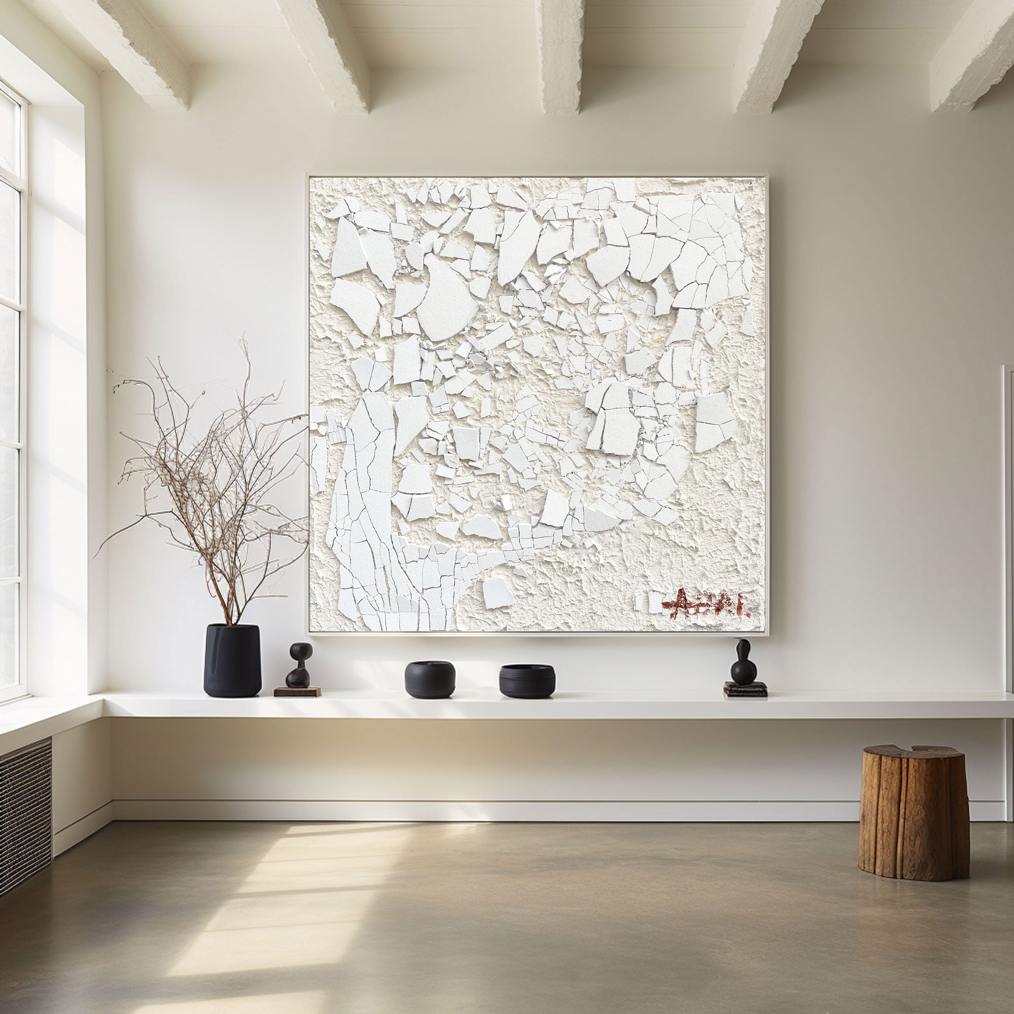 Plaster Art Texture Painting #LBV423