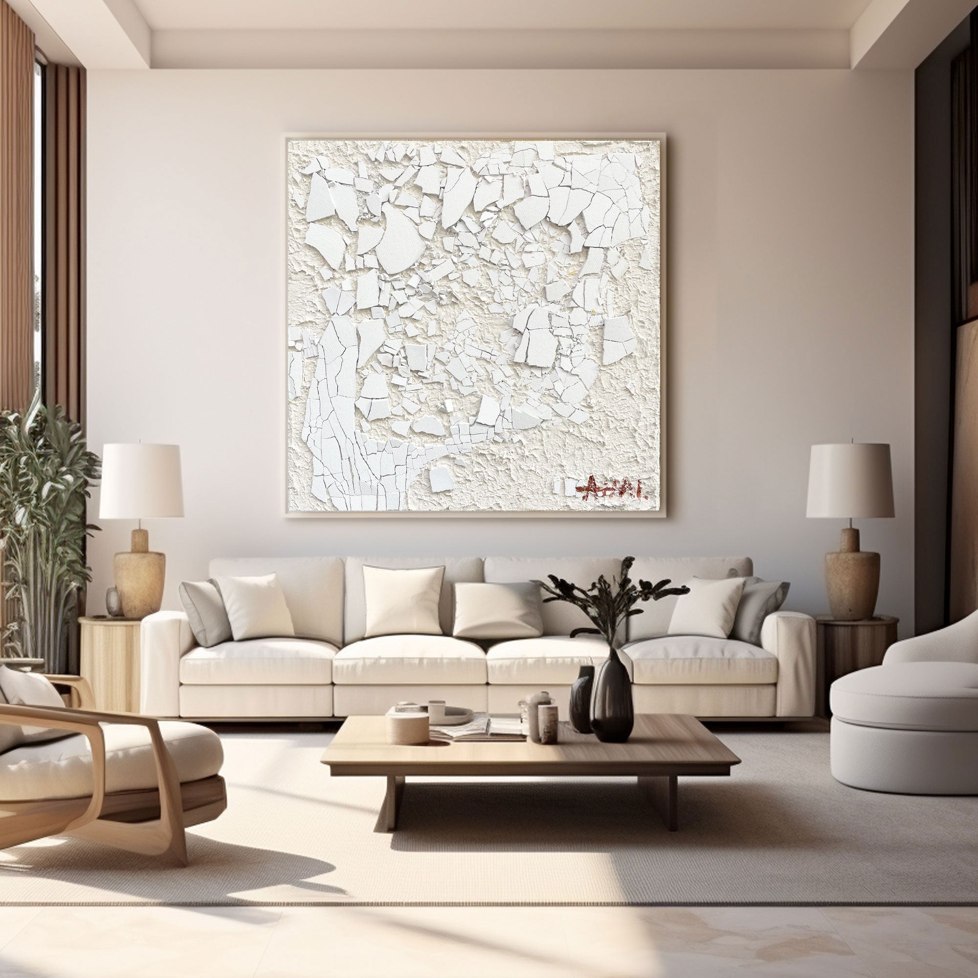 Plaster Art Texture Painting #LBV423