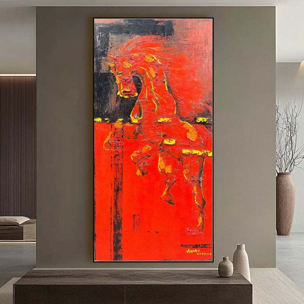 Abstract Horse Painting RAB535 - royalbrushart