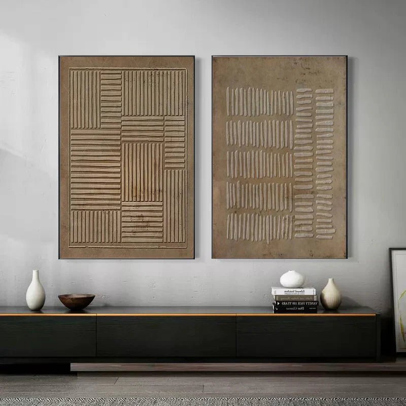 Abstract Painting Set Of 2 RAB712 - royalbrushart