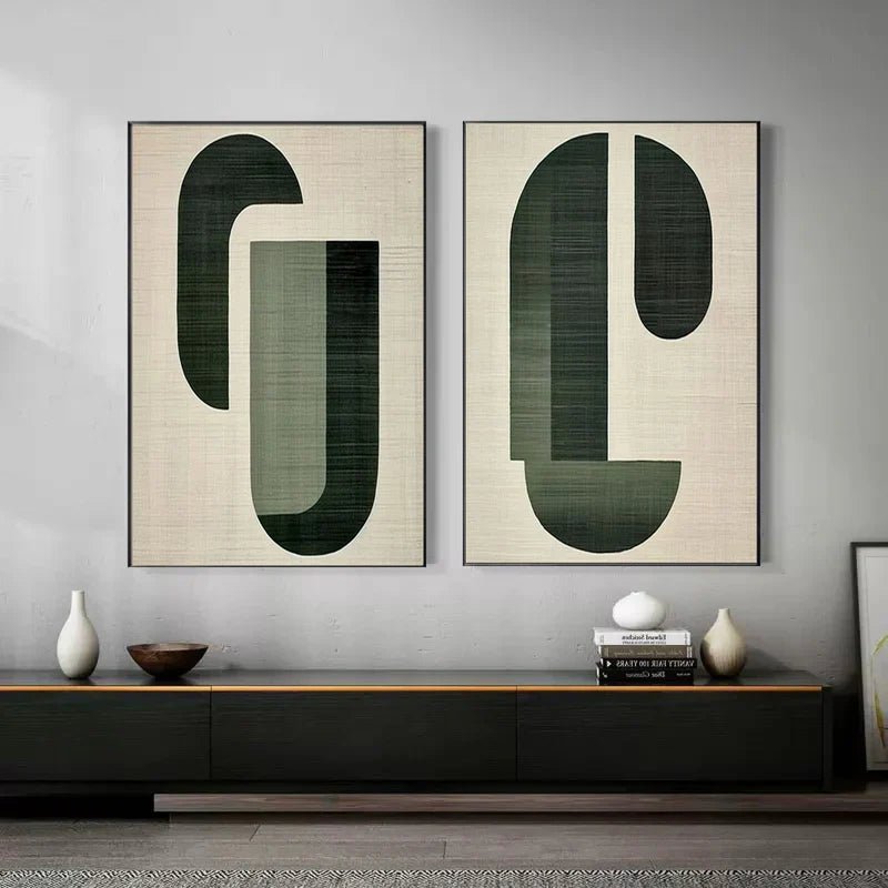 Abstract Painting Set Of 2 RAB734 - royalbrushart