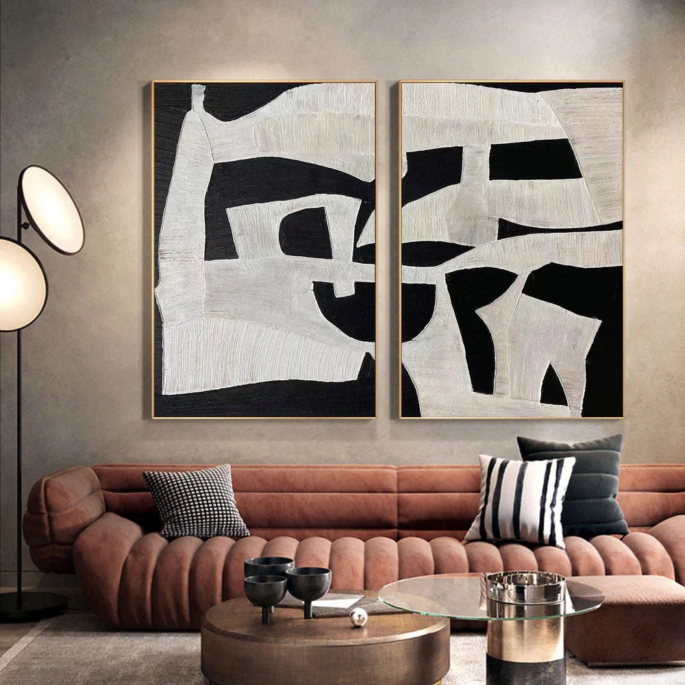 Abstract Painting Set Of 2 RAB642 - royalbrushart