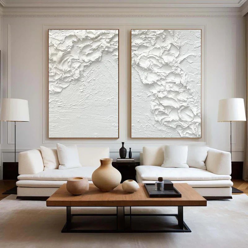 Plaster Art Texture Painting Set Of 2 RAB733 - royalbrushart