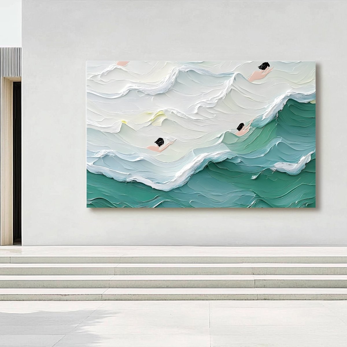 Textured Ocean Painting RAB590 - royalbrushart