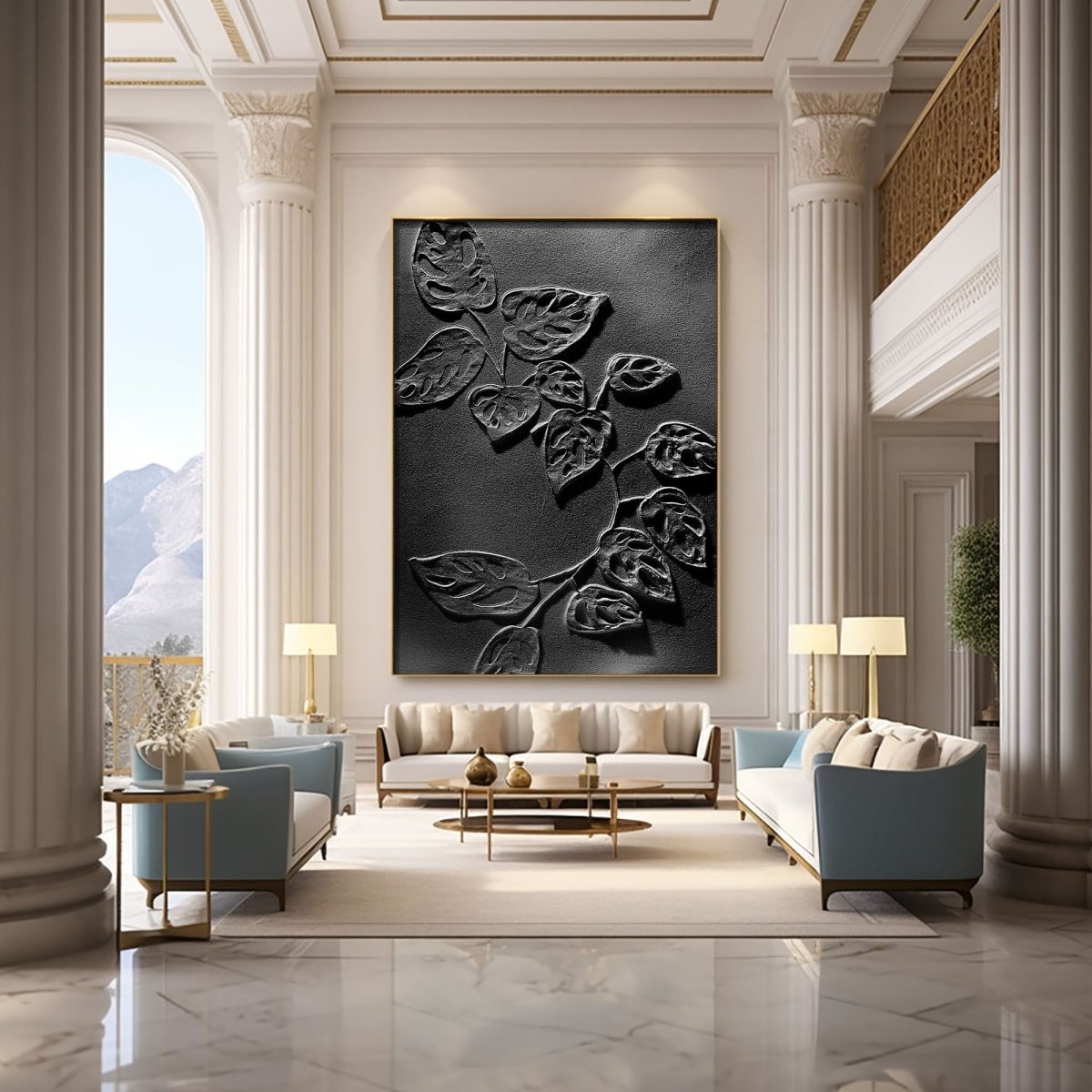 Plaster Art Texture Painting HBV313 - royalbrushart