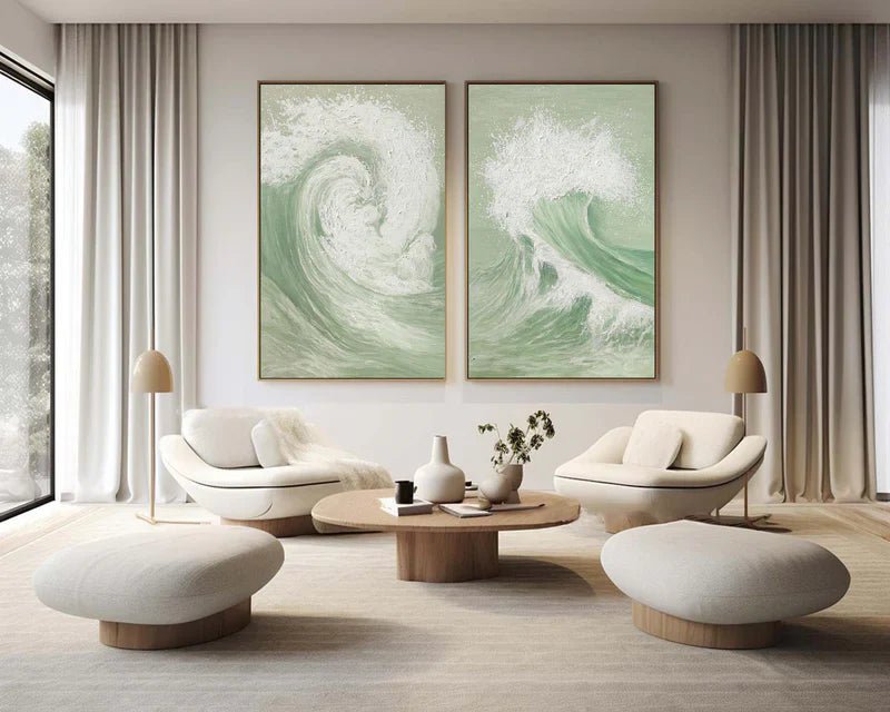 Abstract Painting Set Of 2 RAB709 - royalbrushart