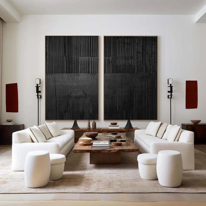 Abstract Painting Set Of 2 RAB649 - royalbrushart