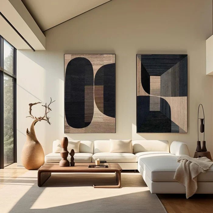 Abstract Painting Set Of 2 RAB644 - royalbrushart
