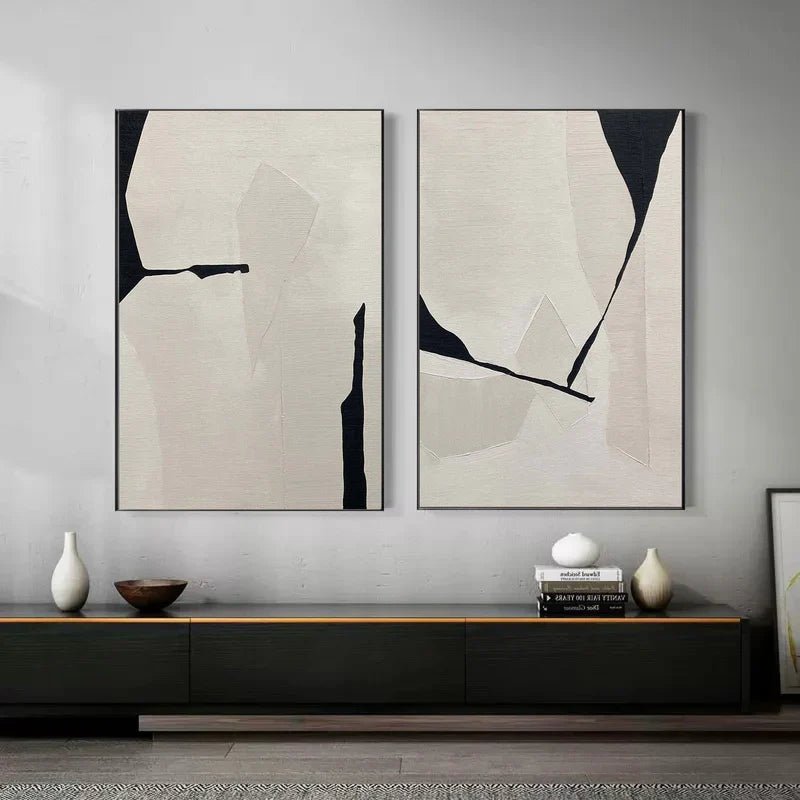 Abstract Painting Set Of 2 RAB711 - royalbrushart