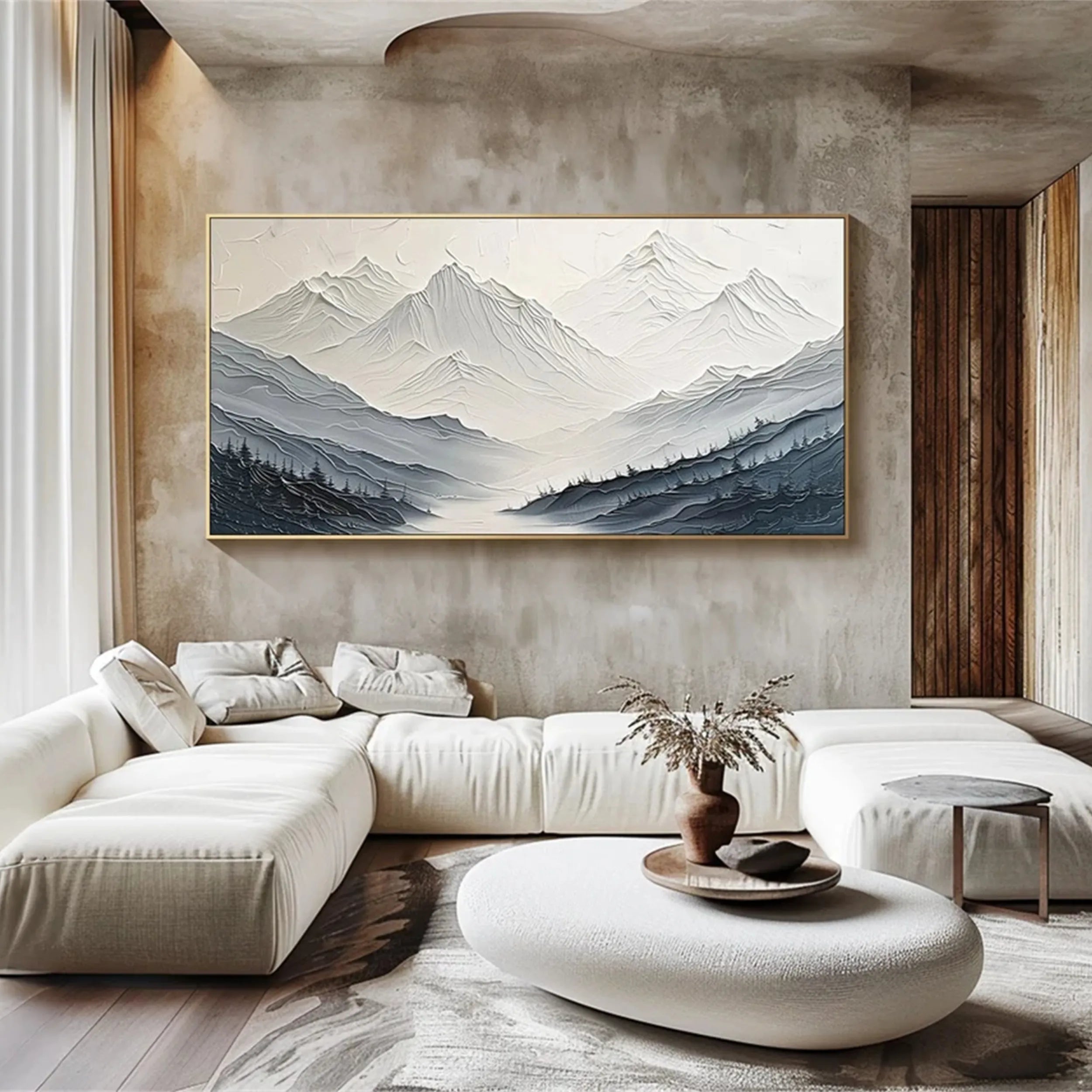 Plaster Art Texture Painting RAB007 - royalbrushart