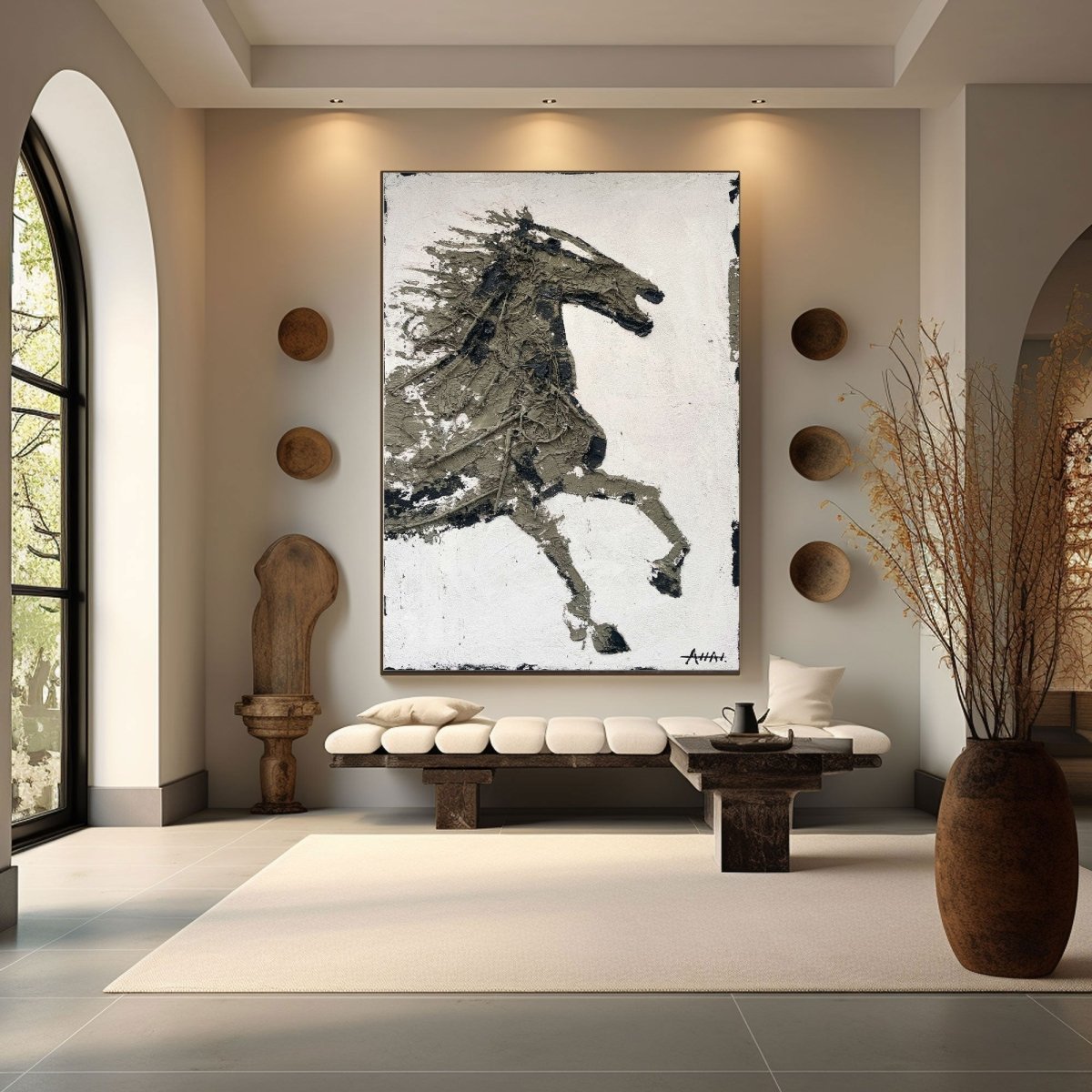 Abstract Horse Art RAB476 - royalbrushart