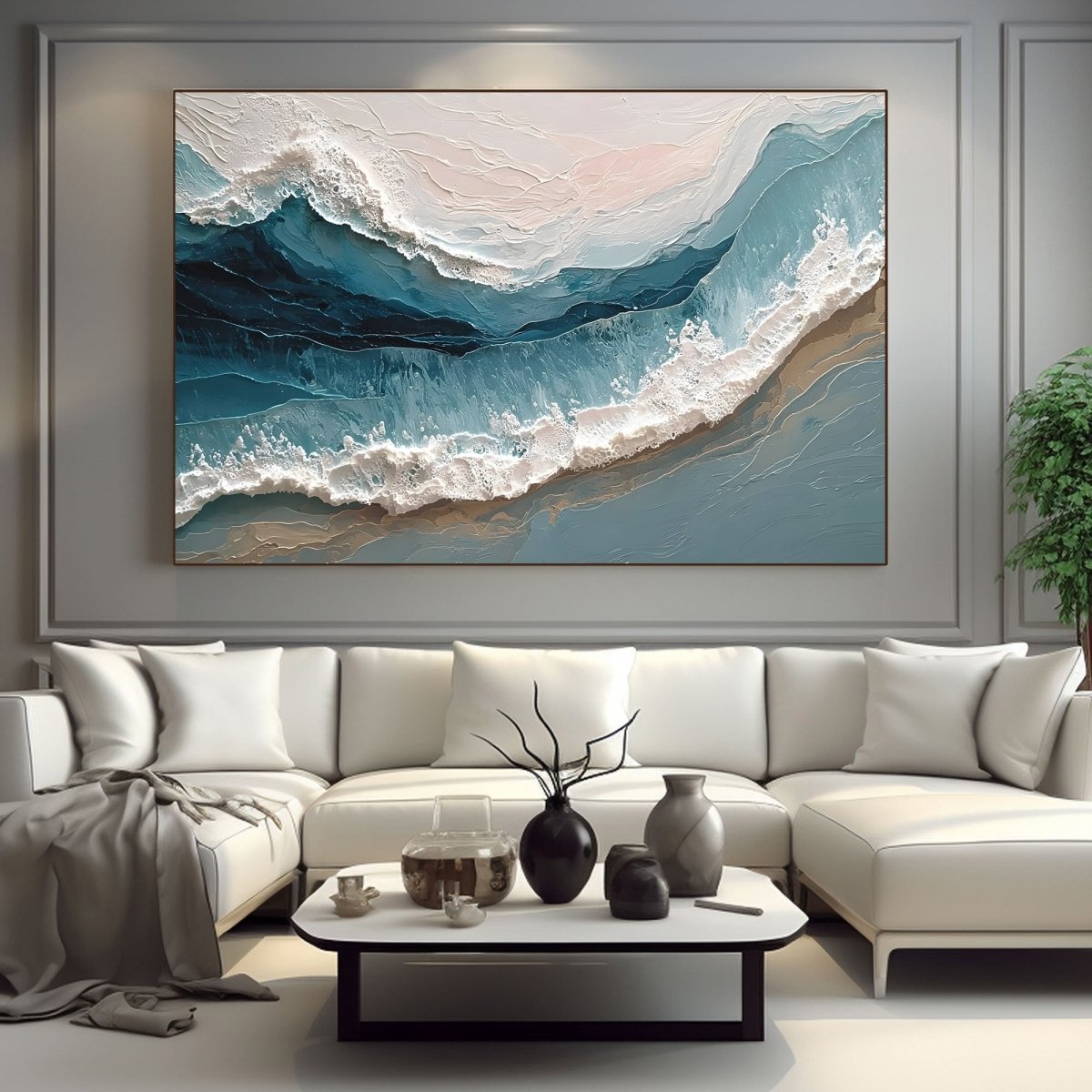 plaster art Texture Painting RAB444 - royalbrushart