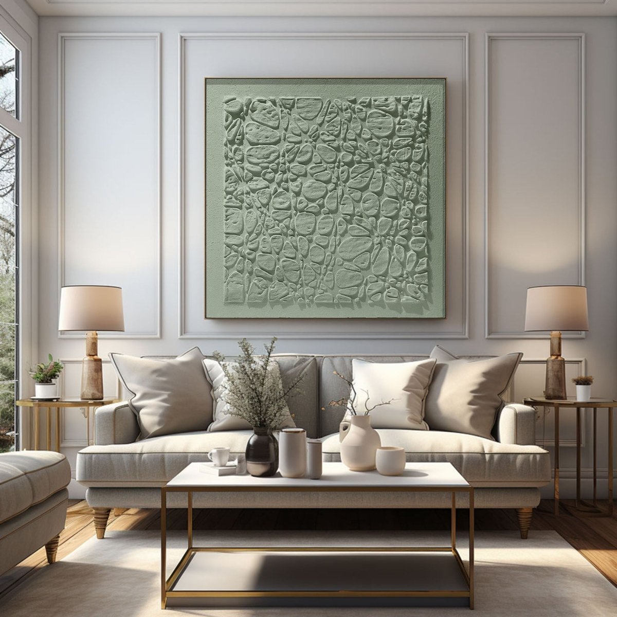 Plaster Art Texture Painting HBV207 - royalbrushart