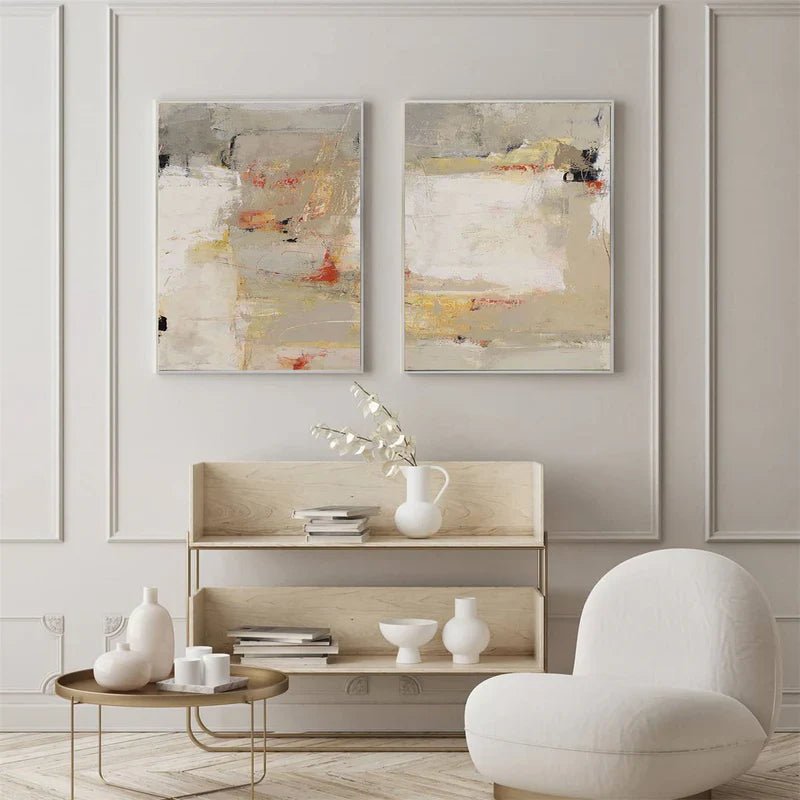 Abstract Painting Set Of 2 RAB713 - royalbrushart