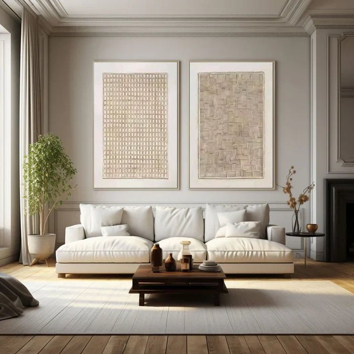 Abstract Painting Set Of 2RAB645 - royalbrushart