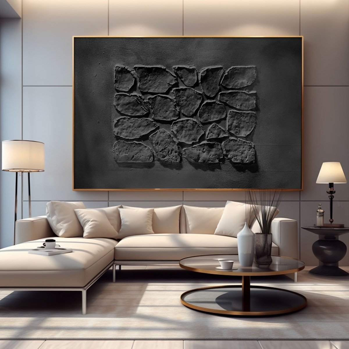 Plaster Art Texture Painting HBV219 - royalbrushart