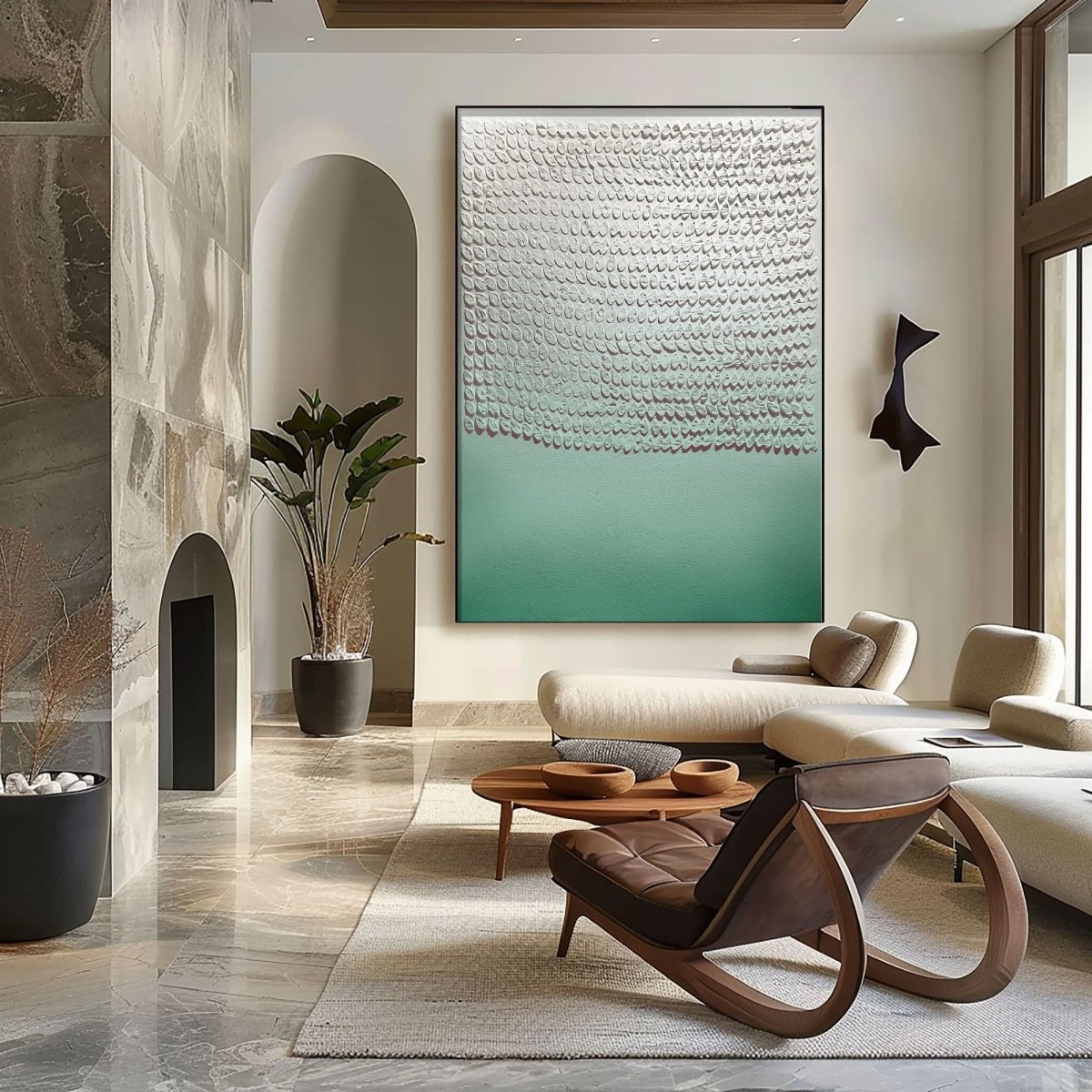 Plaster Art Texture Painting HBV221 - royalbrushart
